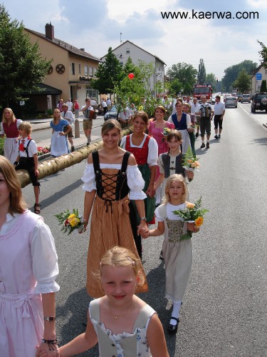 Krwa 2006: Rausdou und aafstelln vom Krwabamm